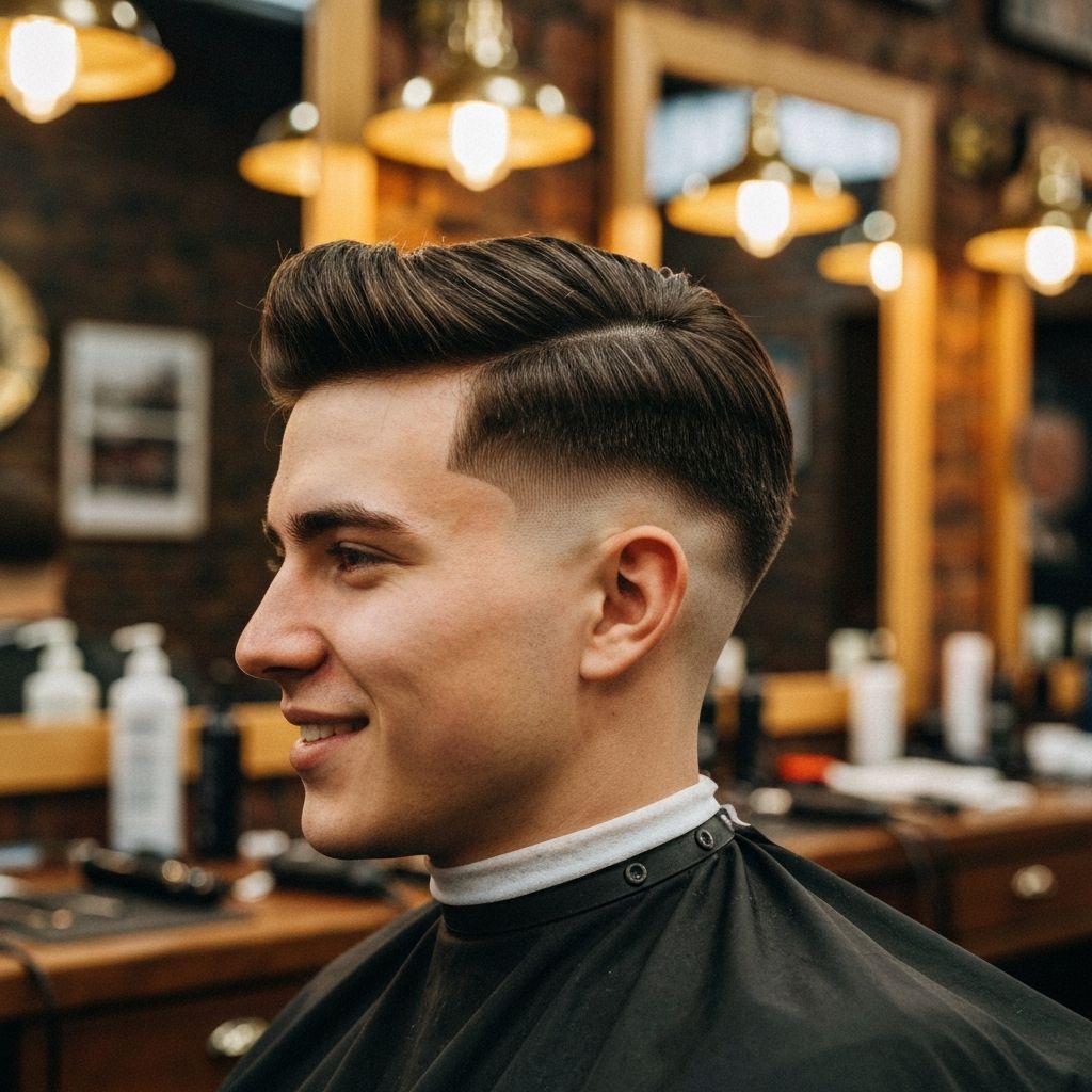 Classic taper fade haircut