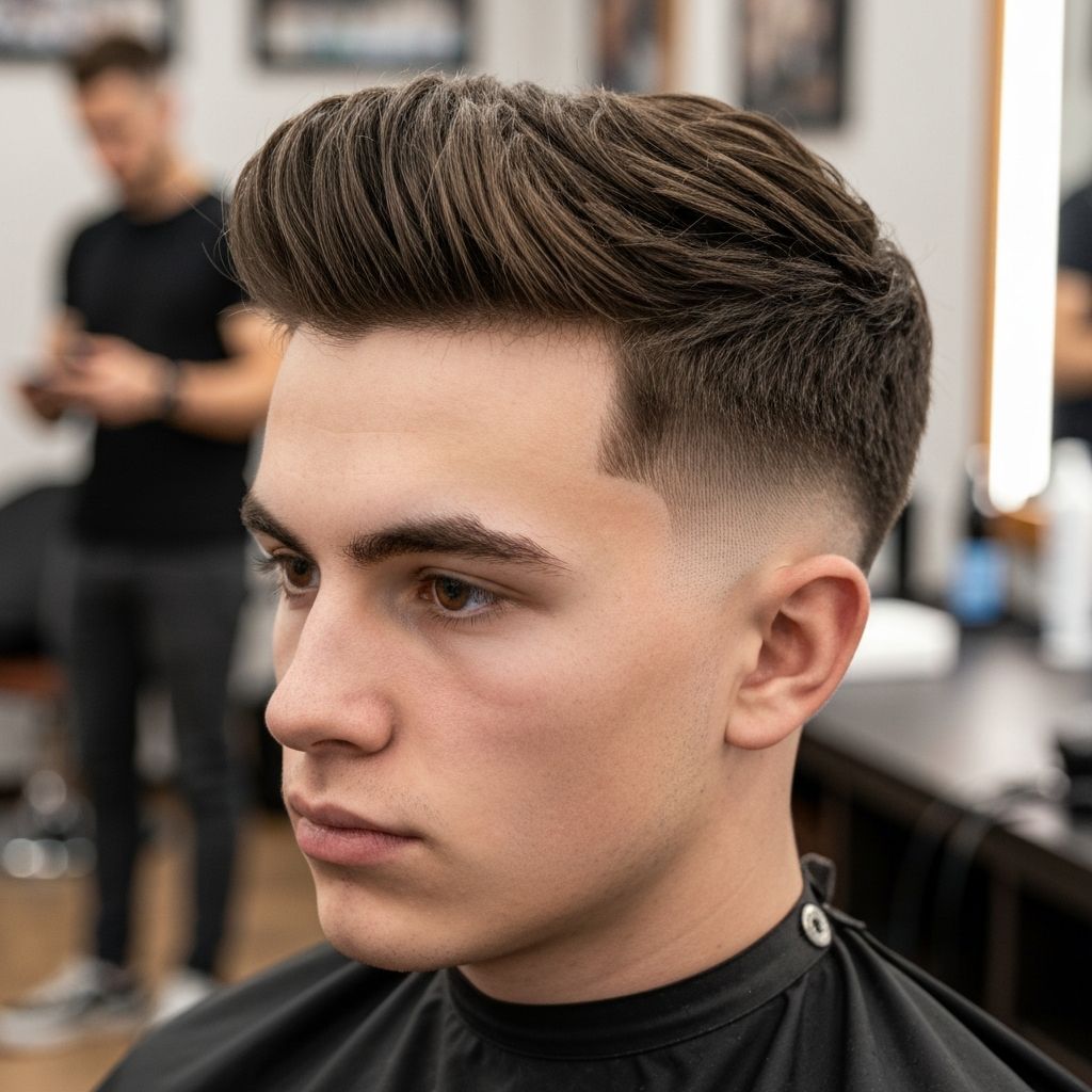 Modern textured crop cut