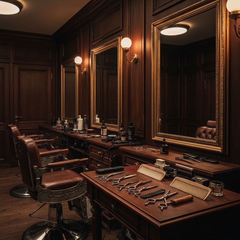 Monarch Barbershop interior